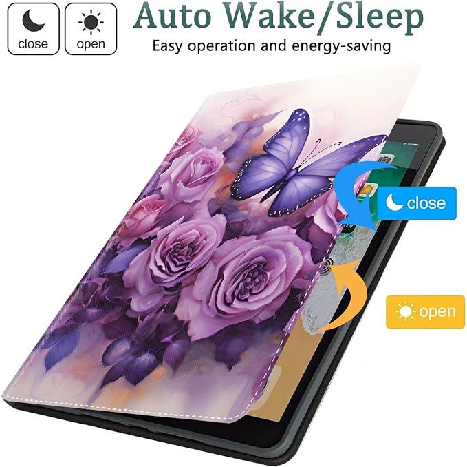 Butterflies and Purple Roses