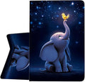 Case for Samsung Galaxy Tab A11+ / Tab A9+ 11 Inch 2025/2023Slim Protective LeatherAuto Wake/SleepAdjustable Viewing Angle Stand.Starry Sky Elephant Bird