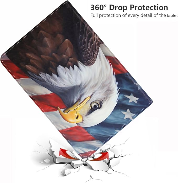 Patriotic American Flag Bald Eagle