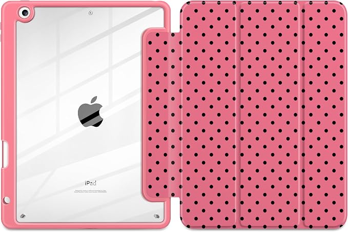 Rose red polka dot