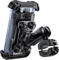 Lamicall Motorcycle Phone Mount Holder - [Dual Vibration Dampener] [Metal Adjustment Arm] Motorcycle Cell Phone Holder Bike Handlebar Phone Mount Gifts for iPhone 16 15 14 Pro Max 4.7-6.7 Phones
