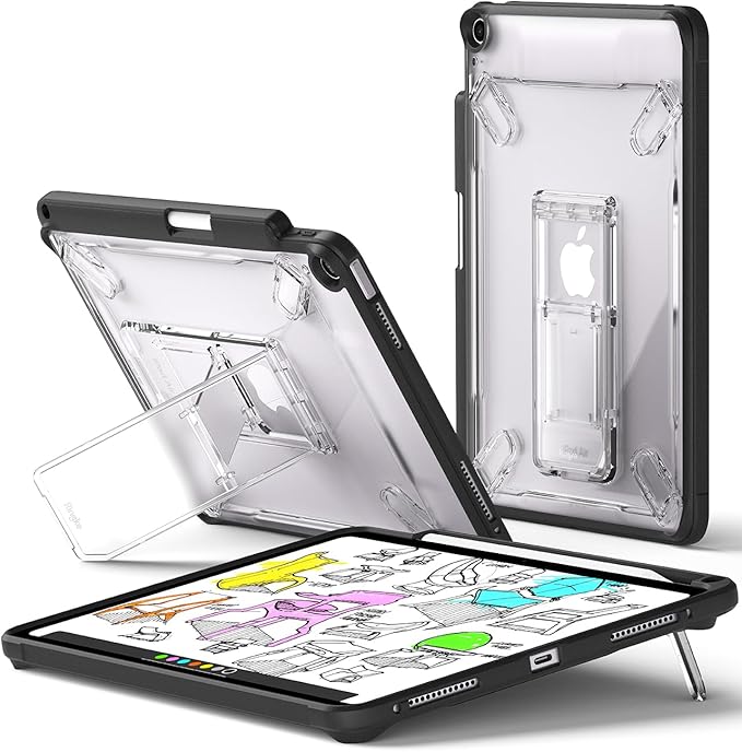 Ringke Fusion Sketch Stand for iPad Air 11 Inch Case (M4 2026 &amp M3 2025 &amp M2 2024) [Cover + Stand] Writing Drawing Wobble Free Cover Designed for iPad Air 8th 7th 6th 5th 4th Generation -