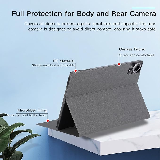 Tablet Case Cover for Callsky-Tab Ctab 14 &amp BEYODFU A140 14 inchAdjustable StandSlim Light Universal case Suitable for Callsky-Tab Ctab 14/BEYODFU A140 TabletAnti-ScratchShockproofGrey
