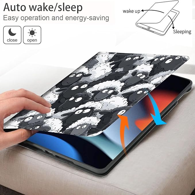Bxgolkgd Tablet Case for 6.8 Kindle Paperwhite (11th Generation-2021) &amp Kindle Paperwhite Signature EditionAuto Wake/Sleep FunctionCartoon Sheep Pattern
