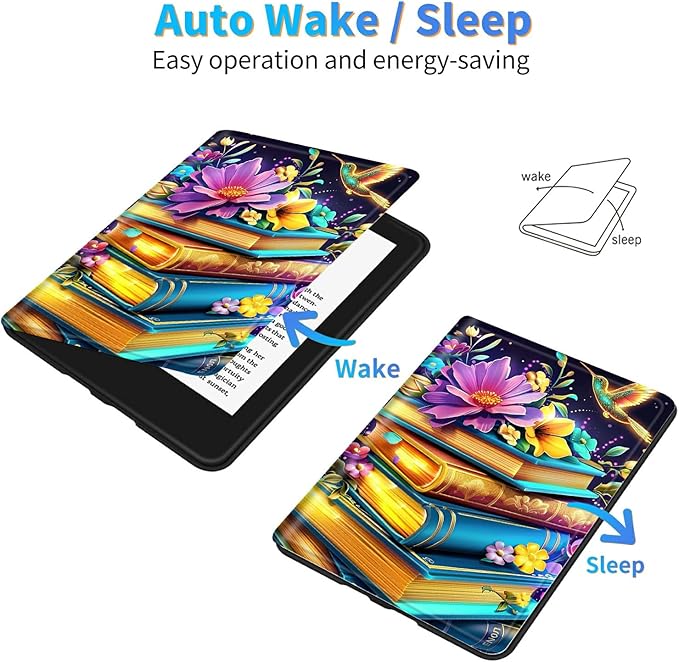 for Amazon Kindle Fire Max 11 Kickstand Case (13th Generation 2023 Release) PU Leather Multiple Viewing Angles Stand Smart Cover with Auto Wake/Sleep for Fire Max 11 2023 Book