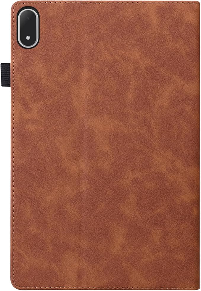 Shockproof Case for OnePlus Pad 3 / OnePlus Pad 2 Pro 13.2 inch Released 2025 - Retro PU Leather + TPU Hybrid Protective Cover with Anti-Slip Grip Strap &amp Card Slots -Brown