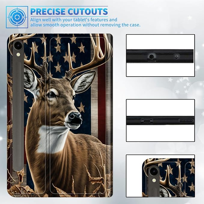 Deer with American Flag