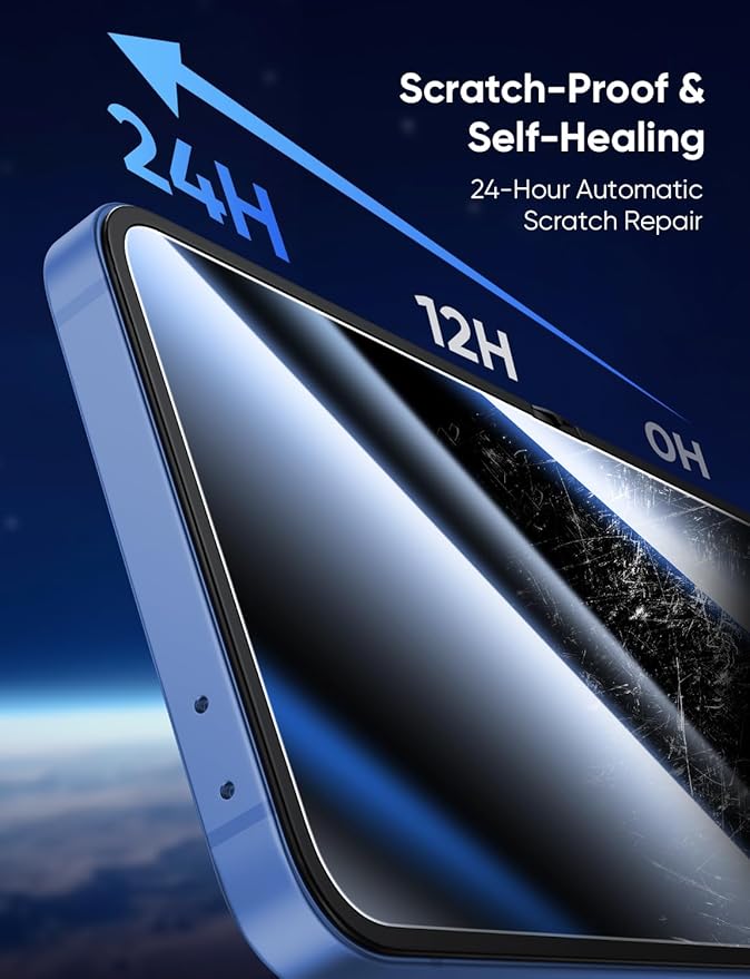 MAGIC JOHN 2-Pack for Samsung Galaxy Z Flip 6 Privacy Screen Protector 28°Anti-Spy Inner Film Soft PET Ultra-Thin Auto-Alignment Kit Bubble-Free Scratch-Proof Case-Friendly