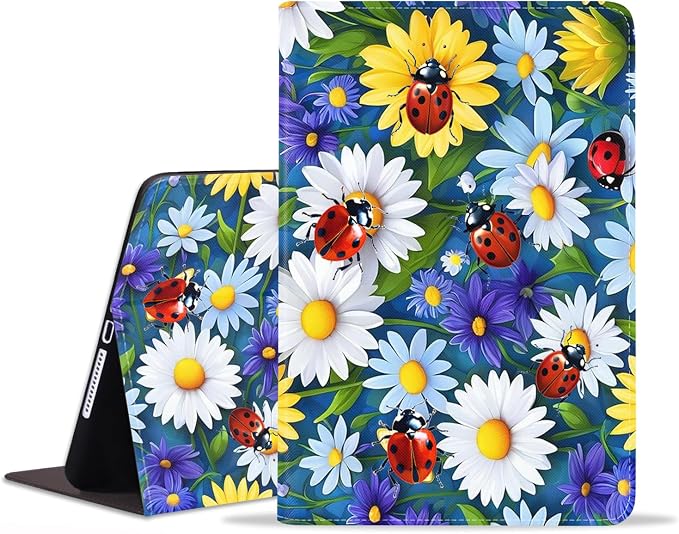 Daisy Flowers Ladybug