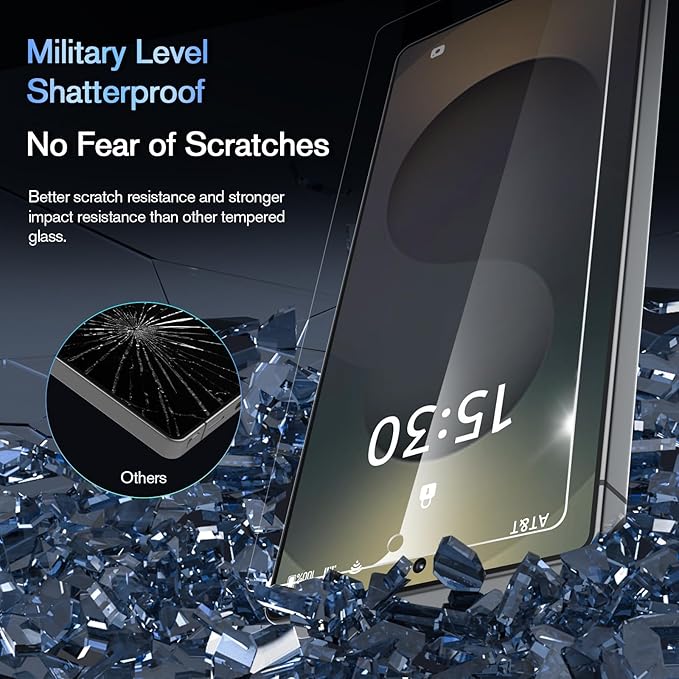 bersem 3 Pack for Samsung Galaxy S25 Ultra Screen Protector + 1 Pack Camera Lens Protector 9H+ Tempered Glass Film with Customized Installation Tray Military Grade Shatterproof HD Clear