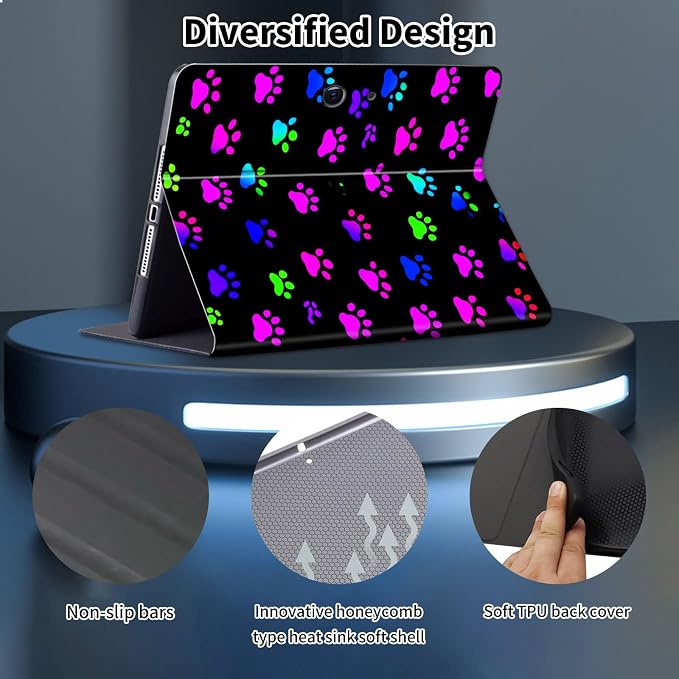 Colorful Paw Footprint