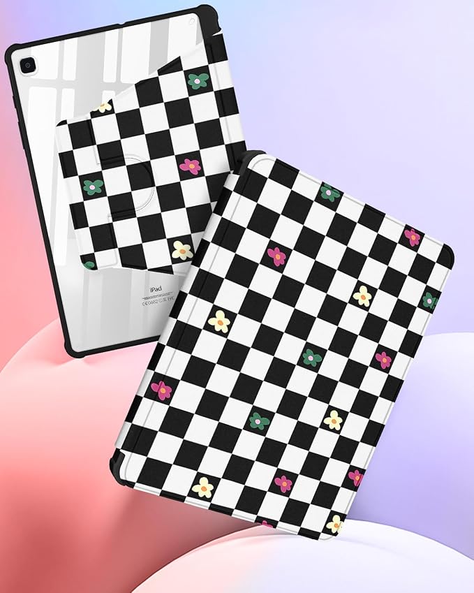 3-for Tab S6 Lite-Plaid Flower