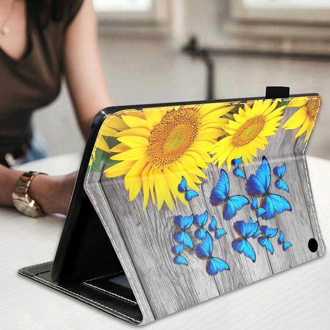 Sunflower and Blue Butterfly
