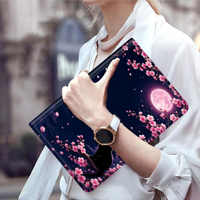 Cherry Blossom Black Cat