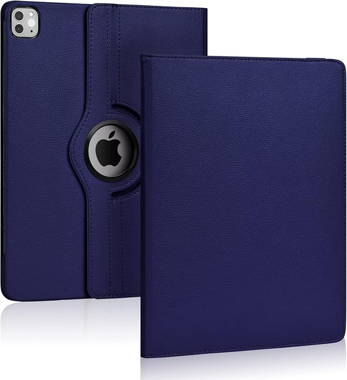 Case for ipad pro 12.9 inch 2nd &amp 1st Generation Old Model 2017/2015 MP6G2LL/A MQDA2LL/A MPLL2LL/A ML0F2LL/A ML3K2LL/A ML0N2LL/A ML0R2LL/A with Rotating Stand Auto Sleep/Wake (Blue)