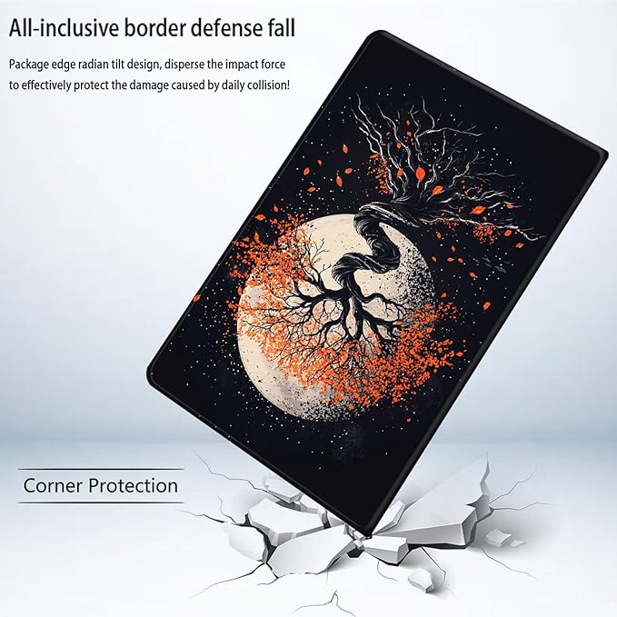 Bxgolkgd Tablet Case for 6 Kindle 11th Generation (2024/2022 Release)Shockproof Stand Cover with Heat DissipationAuto Wake/Sleep FunctionStarry Moon Tree
