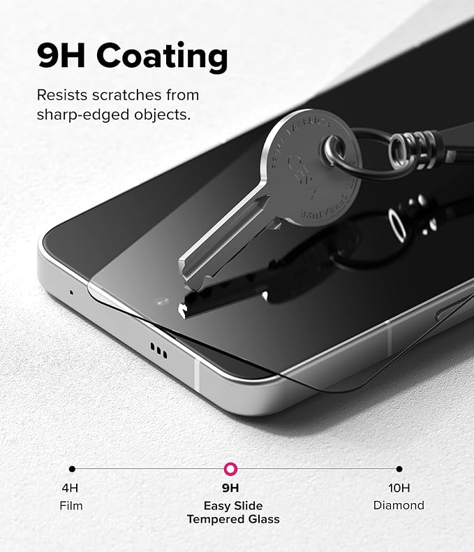 Ringke Easy Slide Tempered Glass Compatible with Nothing Phone 3 Screen Protector [Super Easy to Install] Case Friendly Shatterproof Premium 9H Hardness - 2 Pack