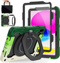 ROISKIN Case for iPad 11 inch (A16) 11th Generation 2025 iPad 10th Generation Case 10.9 for Kids with Screen Protector360 Kickstand &amp HandleShoulder StrapHeavy Duty Military Grade Drop Protec