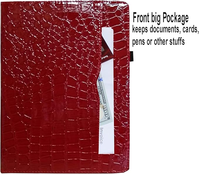 Case for iPad 10.2 9th 8th 7th Generation Multi Viewing Stand Folio Smart Cover with Pocket Auto Wake Up/Sleep for 2021/2020/2019 A2602 A2603 A2604 A2270 A2428 A2429 A2197 A2200 (Crocodile)