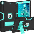 BENTOBEN for iPad Air 3rd Generation Case iPad Pro 10.5 2017 Case 3 Layers Heavy Duty Rugged Shockproof Kickstand Protective Tablet Cover for iPad Air 3 10.5 2019 /iPad Pro 10.5 2017 Black/Mint
