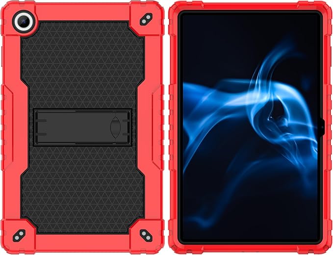 for Onn 10.4 Tablet Pro 2023 Model: 100110603 Case Built in Kickstand Heavy Duty Hybrid Case Hard Back Case Come with Tempered Glass/Shoulder Strap for Onn 10.4 Tablet Pro (Red+Black/2 Pcs)