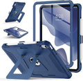 Soke Case for iPad (A16) 11th Generation 11-Inch 2025 /10th Generation 10.9-Inch 2022 with Screen Protector and Multi-Angle Kickstand Rugged Full Body Heavy Duty Protective Cover - Navy
