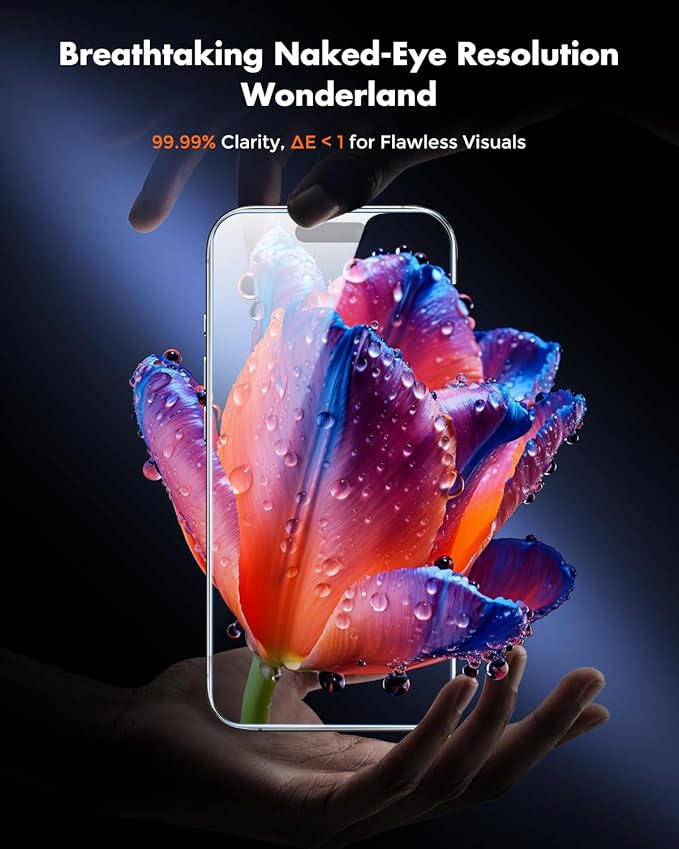 UNBREAKcable for iPhone 17 Screen Protector [Quick-Installation Box] 3-Pack 9H+ Hardness Shatterproof Tempered Glass [99.99% HD Clear] [Case Friendly] [Bubble Free] for iPhone 17 6.3