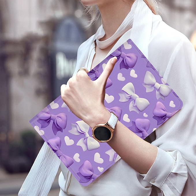 Cute Purple Bows and Hearts