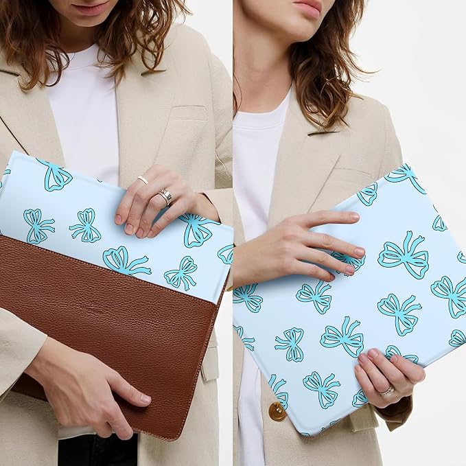 Light Blue-Blue Bow