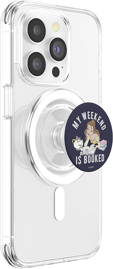 Disney Beauty and The Beast Belle My Weekend is Booked PopSockets PopGrip for MagSafe