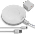 15W Fast Wireless Charger – Stone Wireless Charging Pad w/ 20W USB-C Adapter LED Indicator Overheat &amp Short Circuit Protection