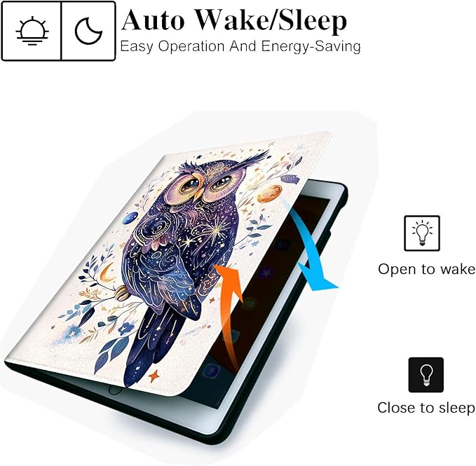 Case for iPad Air 3/Pro Generation (2019/2017) 10.5 Inch iPad CoverAutomatic Wake/SleepAdjustable Stand Protective Cover for Apple iPad 10.5 - Cute Owl