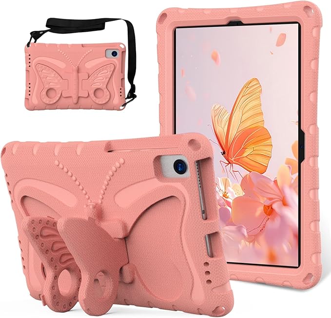 Case Compatible with Lenovo Tab M10 Plus 10.3 Inch/K10 10.3 TB-X606F/TB-X606X/TB-X6C6F/TB-X6C6XLightweight Shockproof Case EVA Foam Cover Stand Cover for Boys Girls(Pink)