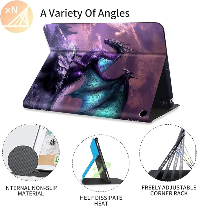 Purple Dragon with Blue Wings