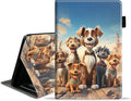 Case for Amazon Fire HD 10/HD 10 Plus Tablet 10.1 (13th/11th Generation 2023/2021 Release) Slim PU Leather Cover with Card Slot &amp Auto Wake/Sleep Cute Cartoon Dog