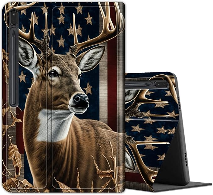 Deer with American Flag