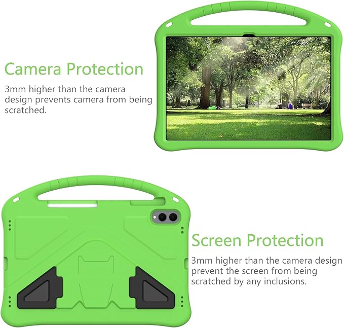 for Galaxy Tab S11 Ultra 14.6 inch Case Kids 2025 with Strap EVA Stand Kickstand Cover for Samsung S11 Ultra Tablet Case 14.6'' (Green)