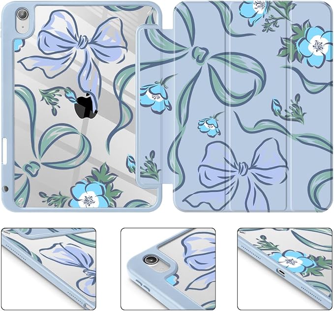 Flowers-Bows-Blue