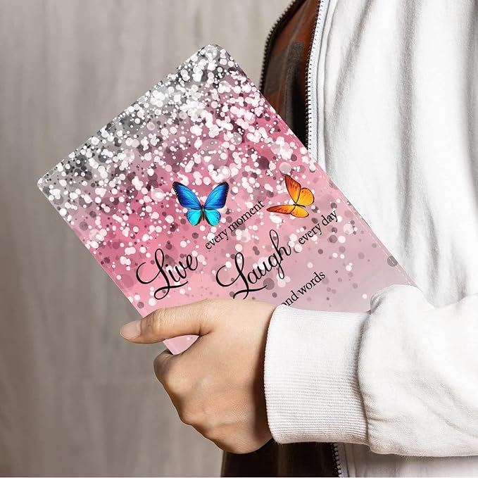 Pink Glitter Quote Live Laugh Love