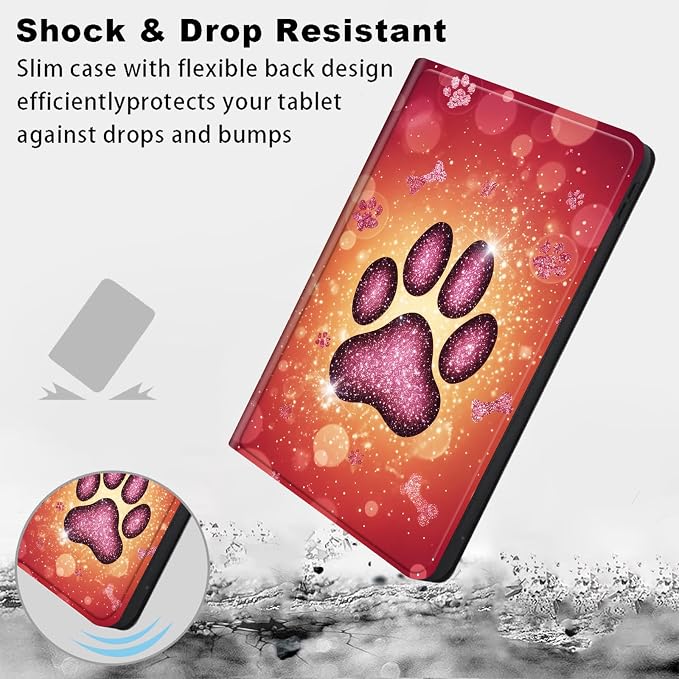 Glitter Dog Paw Print