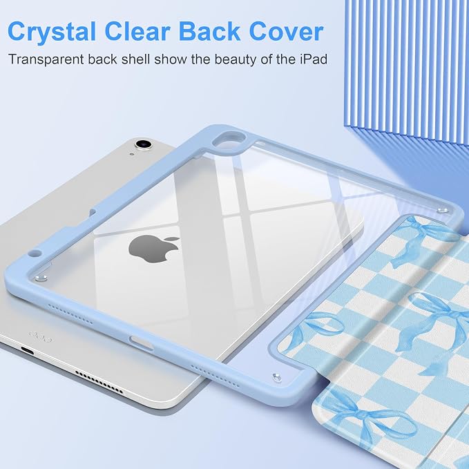 Blue&White Checkers&Bows
