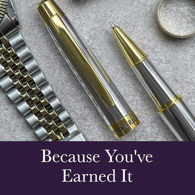 Silver Chrome & 24 Karat Gold Finish