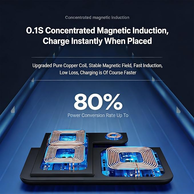 Multifunctional Wireless Charger X455 Black