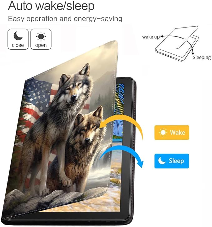 American Flag Wolf-1