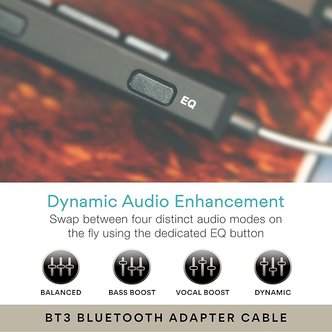MEE audio M6 PRO Musicians' In-Ear Monitors Wired + Wireless Combo Pack: Includes IEMs 2 Audio Cables and BT3 Hi-Res Bluetooth Audio Adapter w/aptX LDAC Auracast Support &amp Built-In Headset (Bl