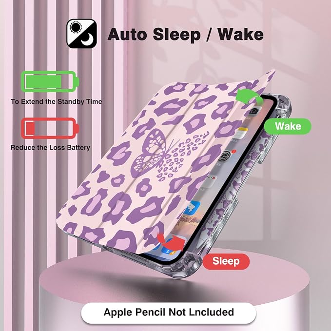 Purple leopard print butterfly