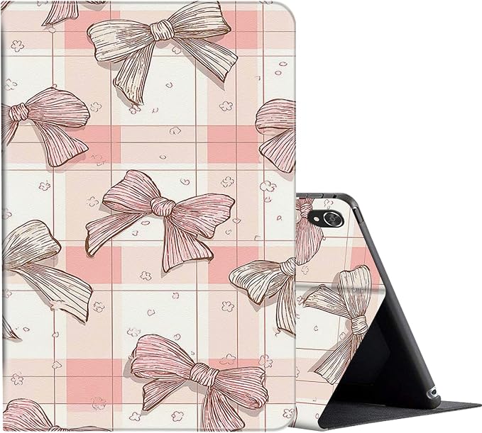 Coquette Pink Bow Plaid