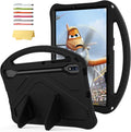 Kids Case for Galaxy Tab S9 Plus/Tab S9 FE Plus 2023/Tab S7 FE 5G 2021/Tab S8 Plus 2022/Tab S7 Plus 2020 12.4 inch with S Pen Holder/Handle Stand Cover for Tab S9 FE+/S7 FE/S9+/S8+/S7+ Black