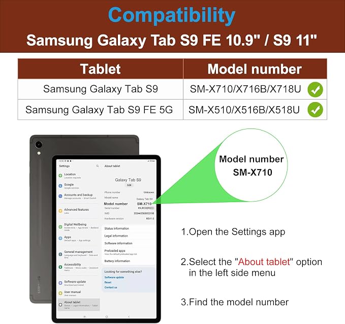 Brown(galaxy tab s9/s9 fe)