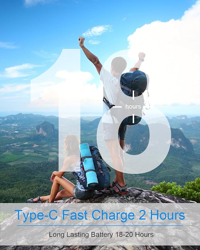 NANAMI Earbuds Update Bluetooth Wireless Headphones IPX7 Waterproof in-Ear Earphones with Mic Magnetic Neckband HiFi Stereo Deep Bass Noise Cancellation Headsets18 Hours Playtime for GymSports